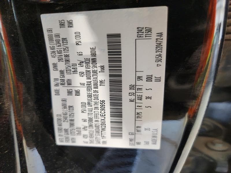 2018 FORD F250 SUPER DUTY 12