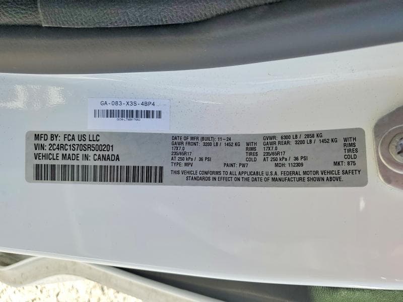 2025 CHRYSLER PACIFICA HYBRID SELECT 13