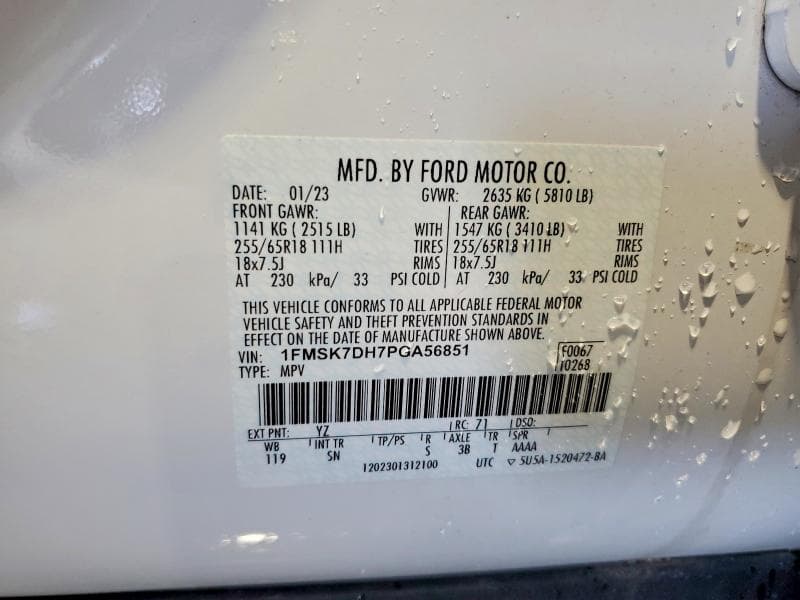 2023 FORD EXPLORER XLT 13