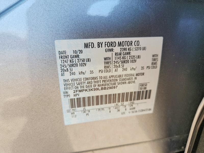2020 FORD EDGE TITANIUM 13