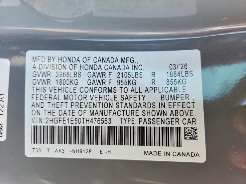 2026 HONDA CIVIC SI 13