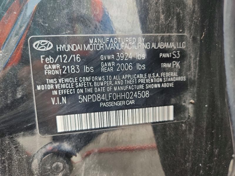 2017 HYUNDAI ELANTRA SE 13