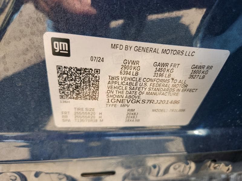 2024 CHEVROLET TRAVERSE LT 14