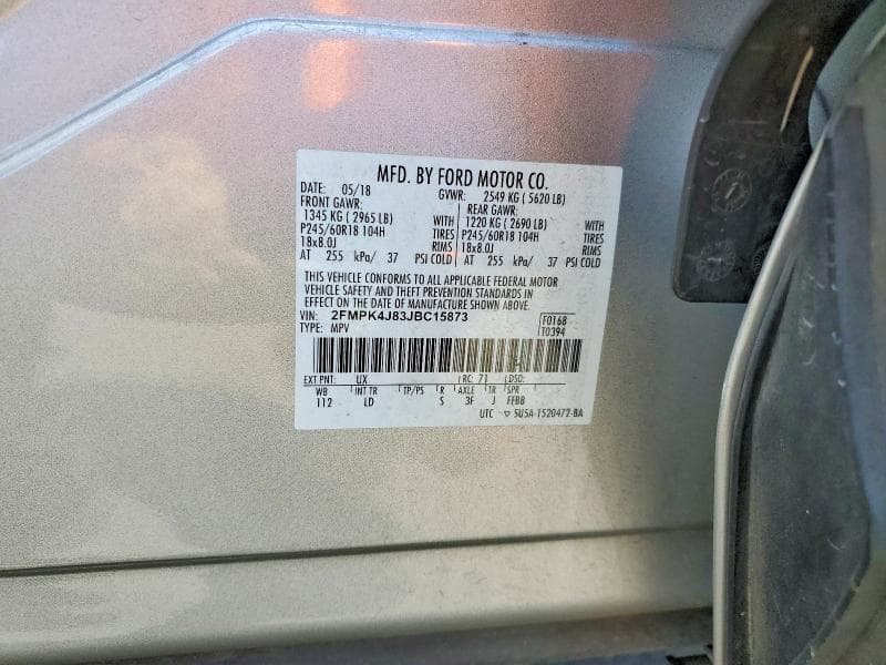 2018 FORD EDGE SEL 12
