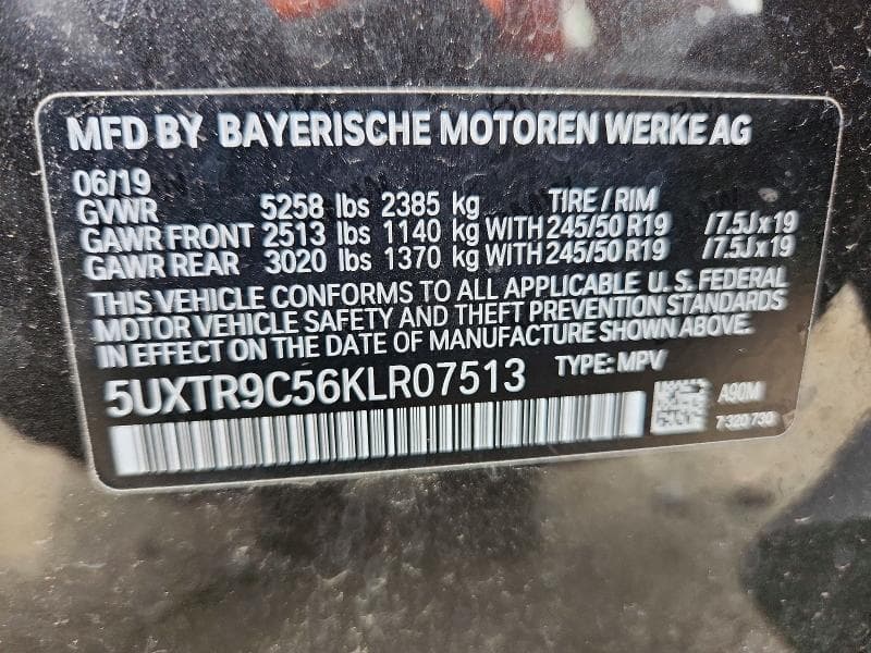 2019 BMW X3 XDRIVE30I 14