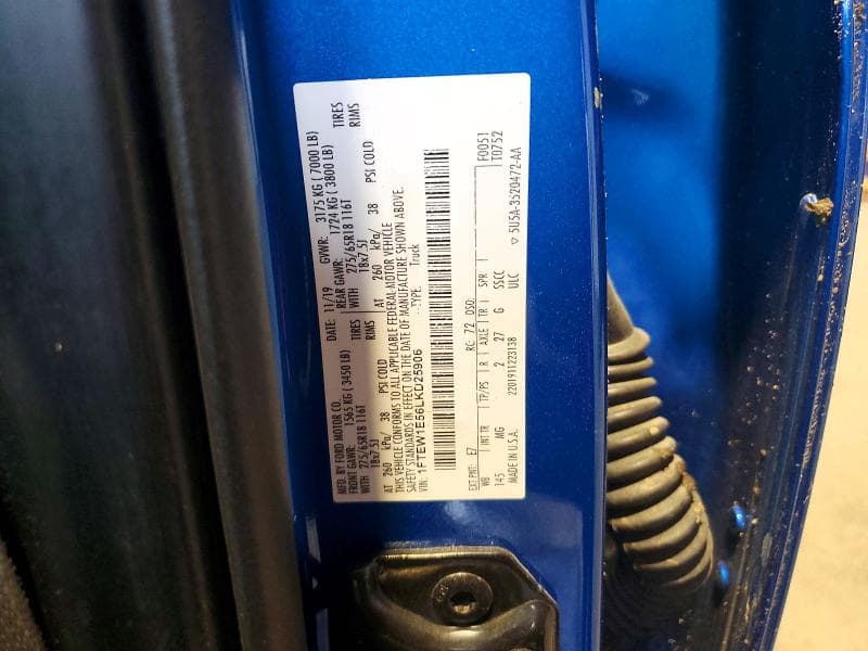 2020 FORD F150 SUPERCREW 12
