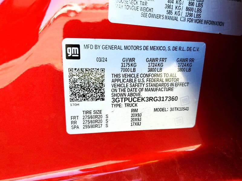2024 GMC SIERRA K1500 ELEVATION 12