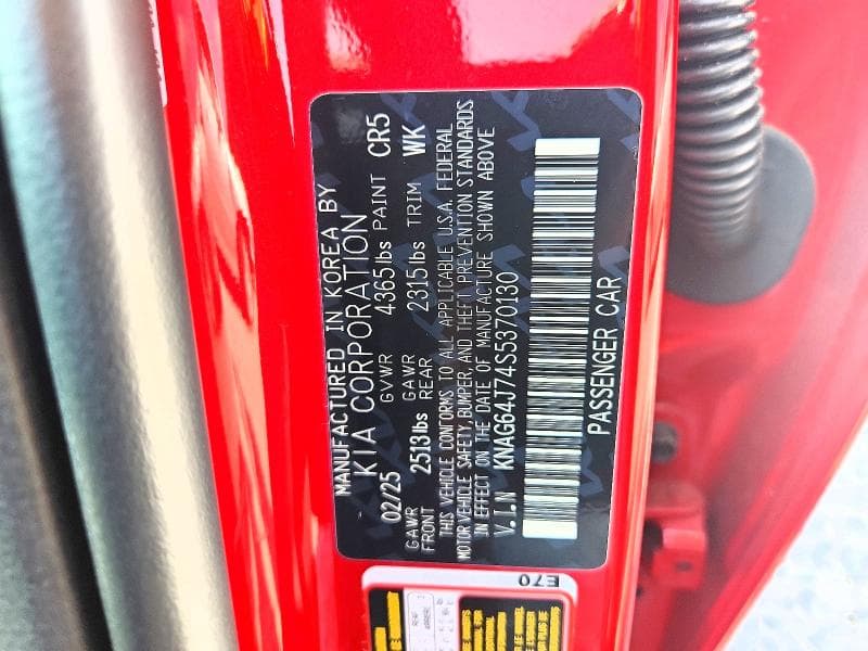 2025 KIA K5 GT LINE 12