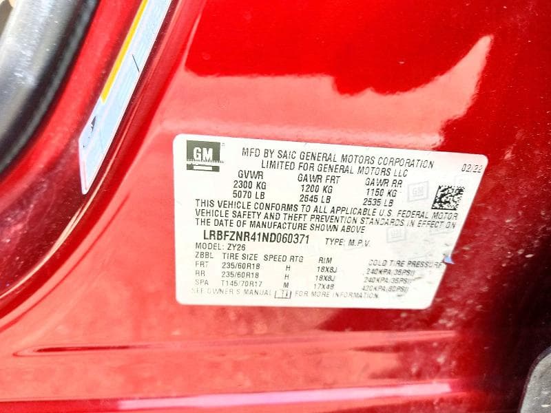2022 BUICK ENVISION ESSENCE 13