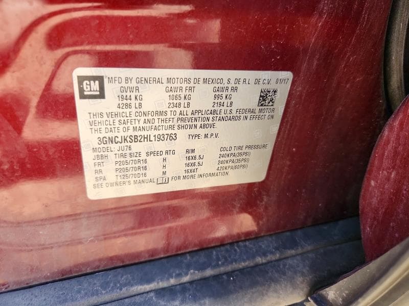 2017 CHEVROLET TRAX LS 13