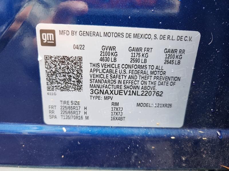 2022 CHEVROLET EQUINOX LT 14