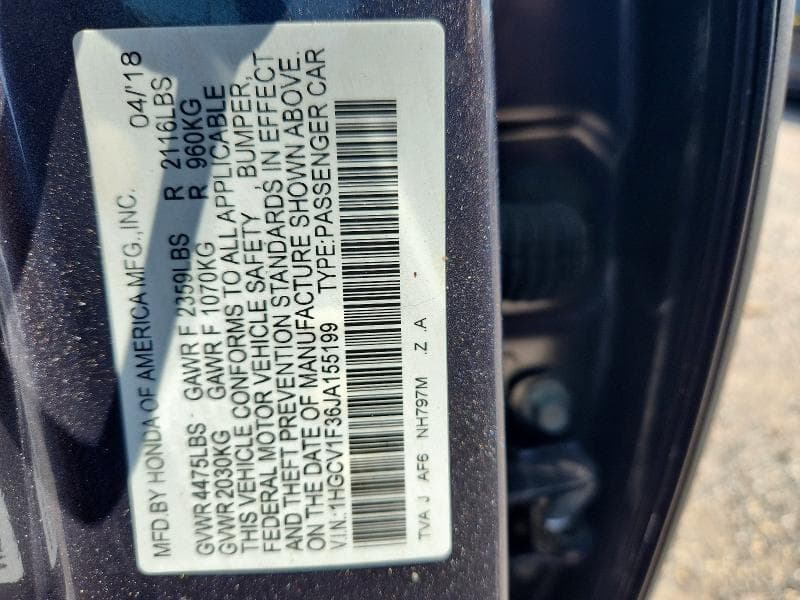 2018 HONDA ACCORD SPORT 12