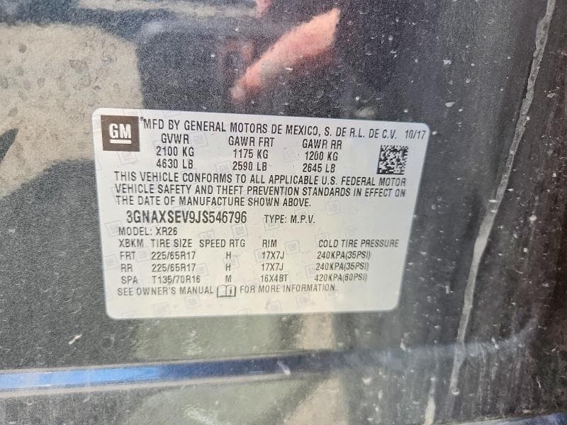 2018 CHEVROLET EQUINOX LT 12