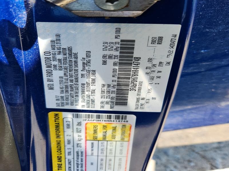 2017 FORD FUSION SE 12