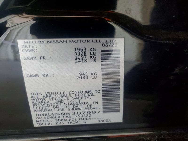2024 NISSAN ALTIMA SV 12