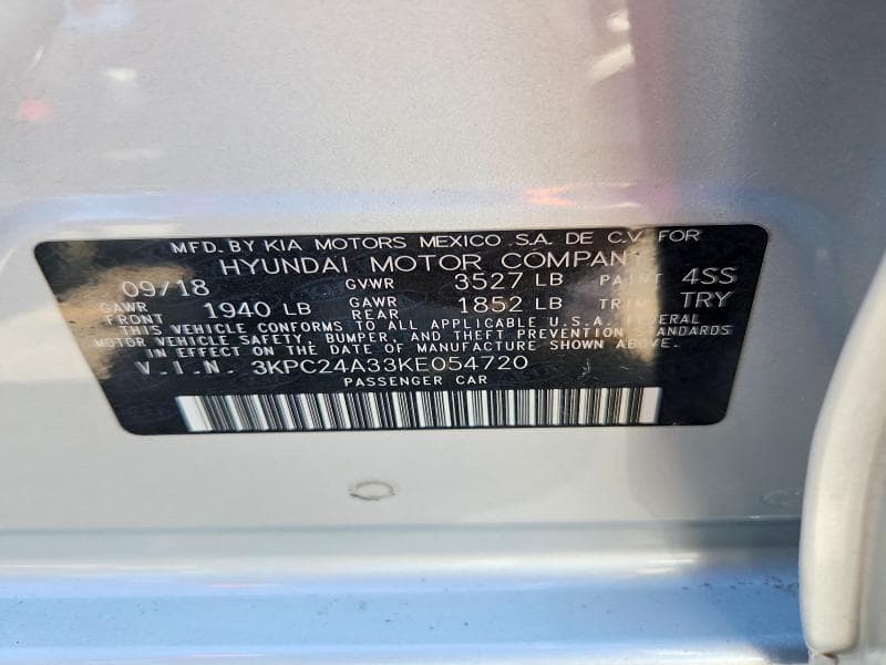 2019 HYUNDAI ACCENT SE 12