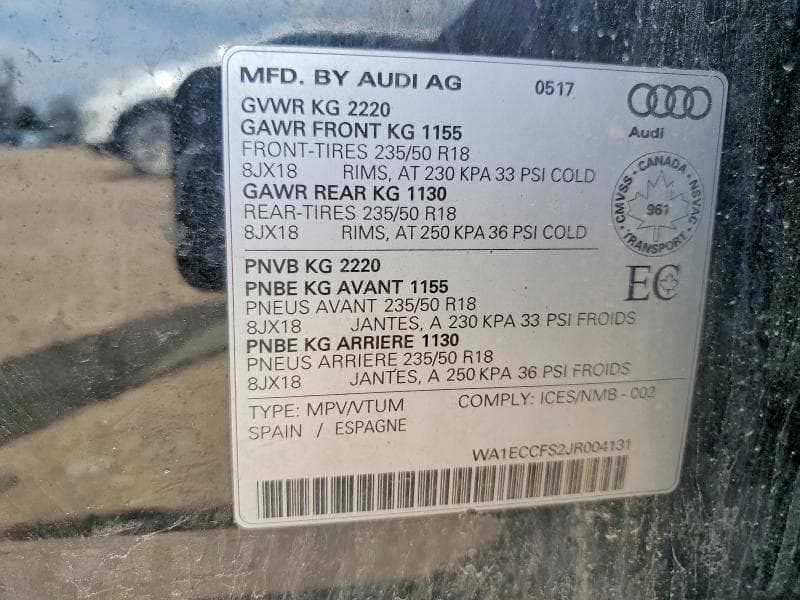 2018 AUDI Q3 PREMIUM 12