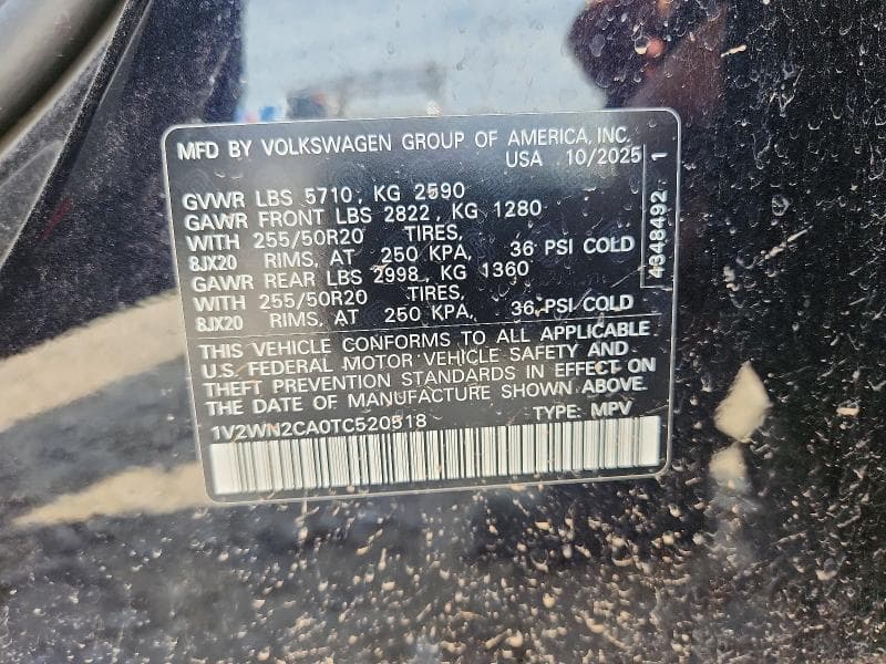 2026 VOLKSWAGEN ATLAS SE 12
