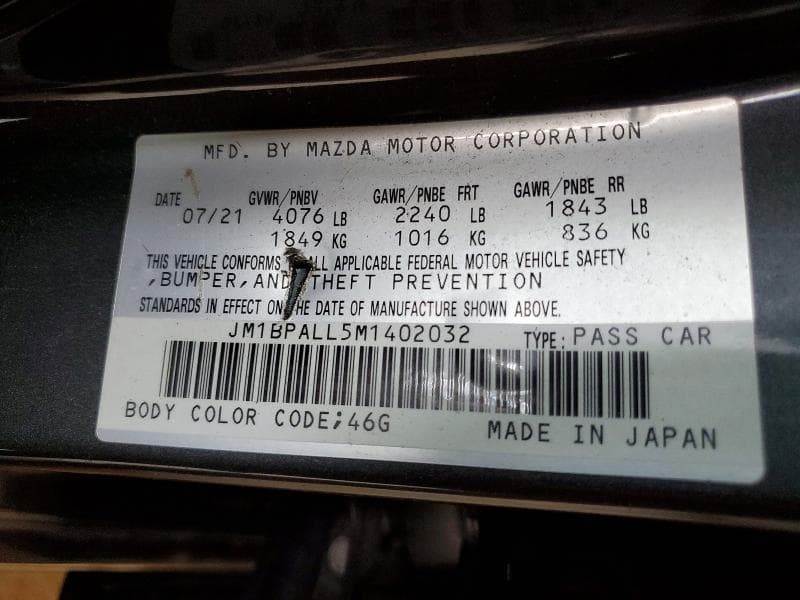 2021 MAZDA 3 PREFERRED 12