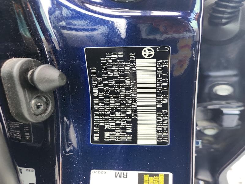 2020 TOYOTA COROLLA XLE 13
