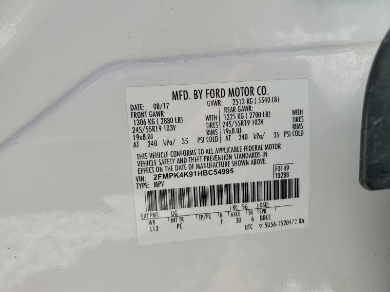 2017 FORD EDGE TITANIUM 14