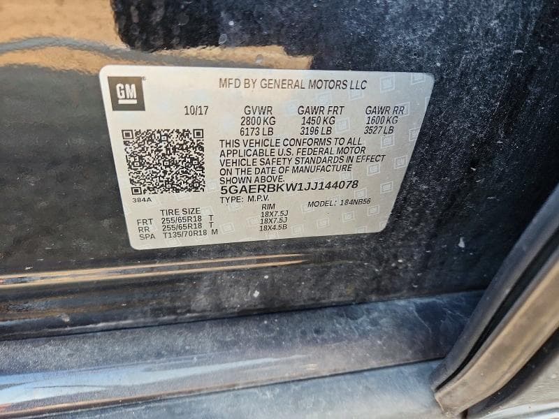 2018 BUICK ENCLAVE ESSENCE 13