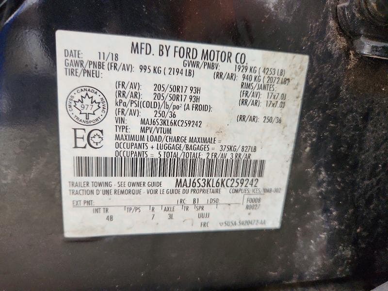 2019 FORD ECOSPORT TITANIUM 13