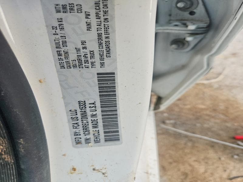 2022 RAM 1500 TRADESMAN 12
