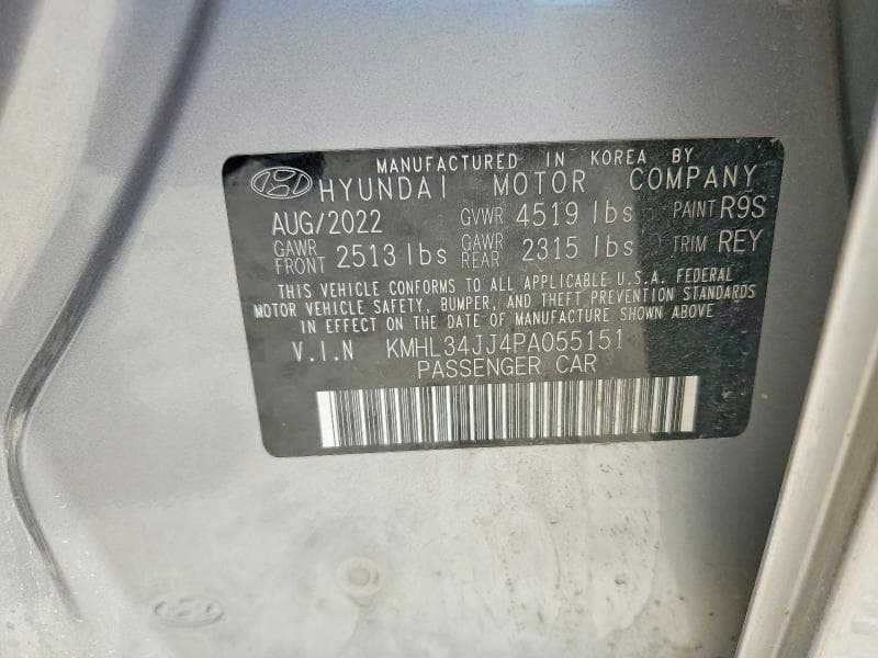 2023 HYUNDAI SONATA HYBRID SEL SEL 12