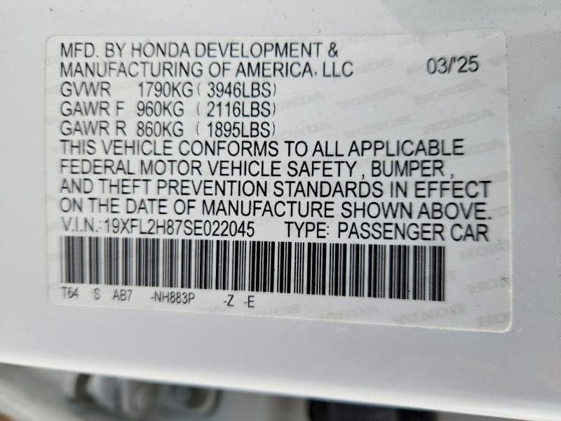 2025 HONDA CIVIC SPORT 13