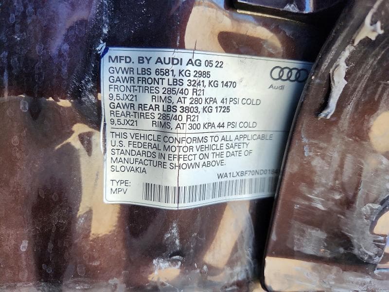2022 AUDI Q7 PREMIUM PLUS 13