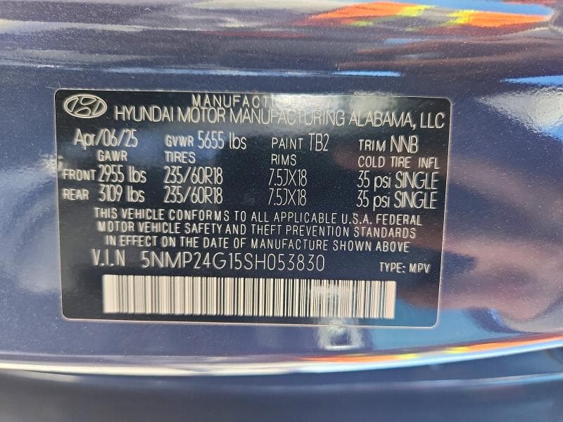 2025 HYUNDAI SANTA FE SEL 13