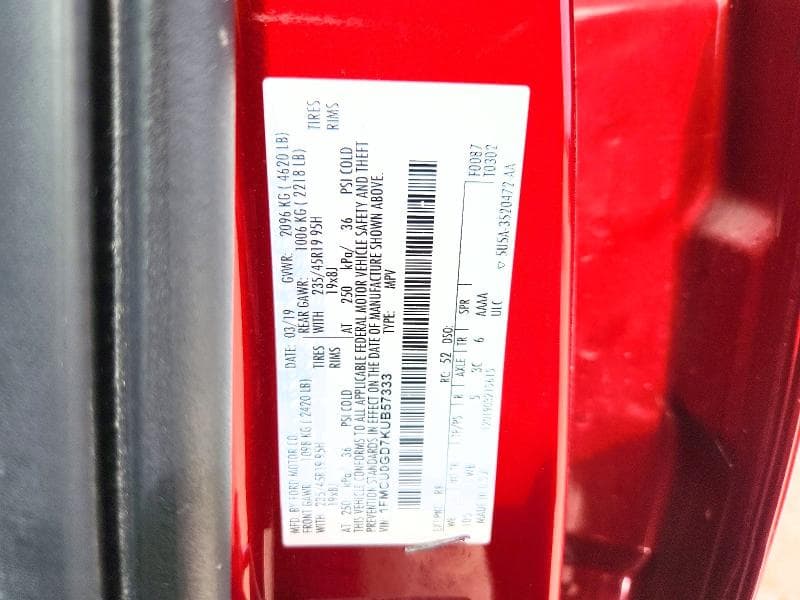 2019 FORD ESCAPE SE 12
