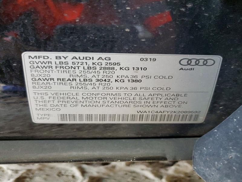 2019 AUDI SQ5 PRESTIGE 13