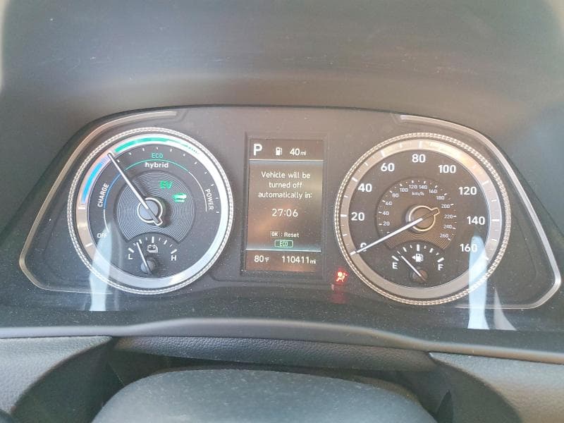 2021 HYUNDAI SONATA HYBRID BLUE 9