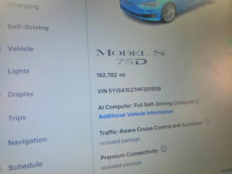 2017 TESLA MODEL S 9
