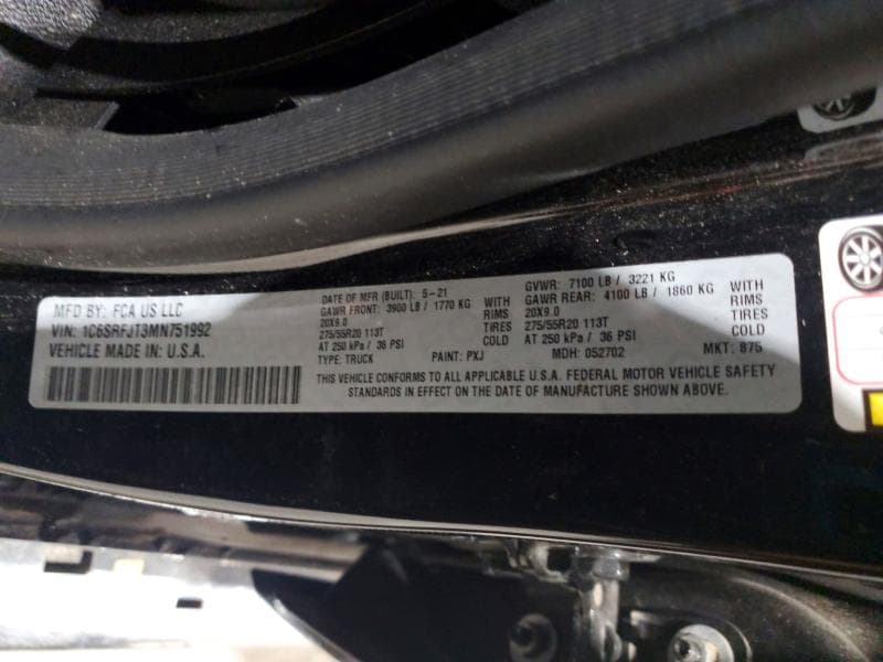 2021 RAM 1500 LARAMIE 12