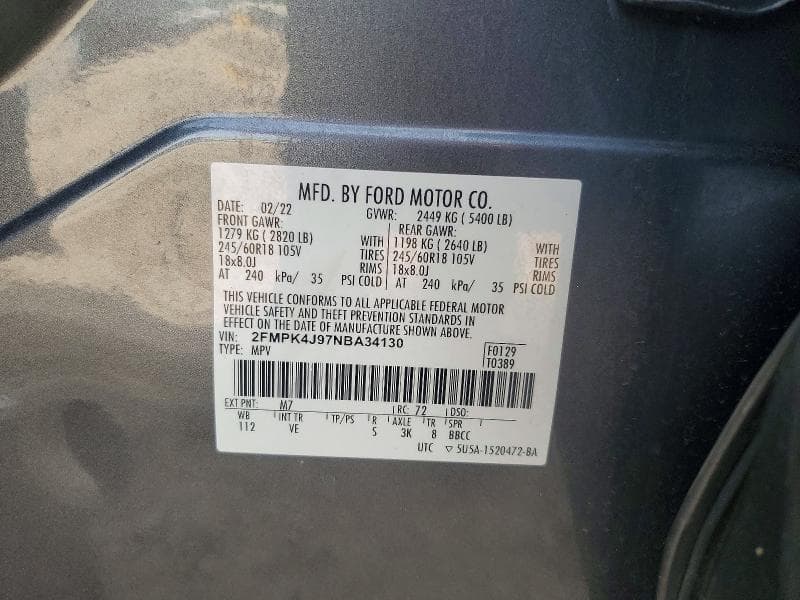 2022 FORD EDGE SEL 14