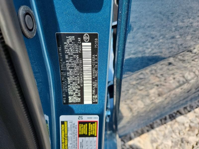 2026 TOYOTA CAMRY XLE 12