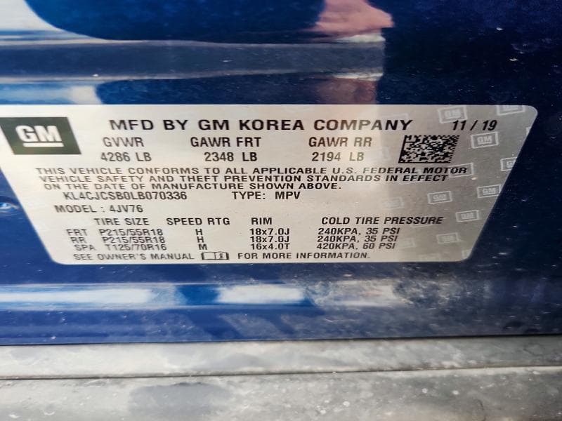 2020 BUICK ENCORE ESSENCE 13