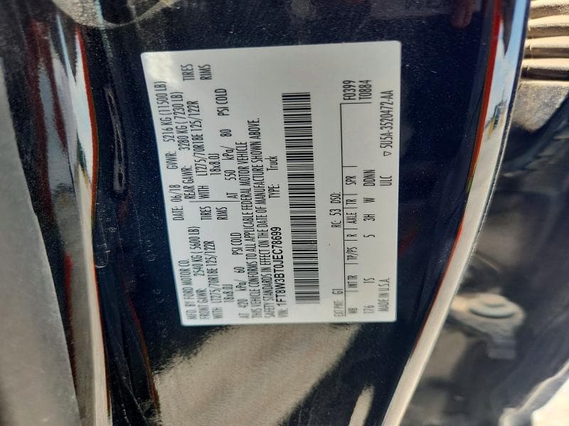 2018 FORD F350 SUPER DUTY 12