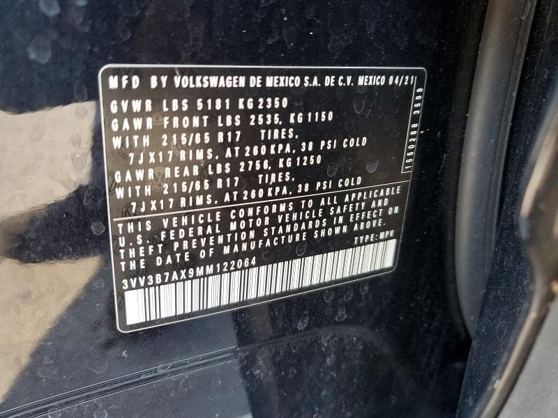 2021 VOLKSWAGEN TIGUAN SE 13
