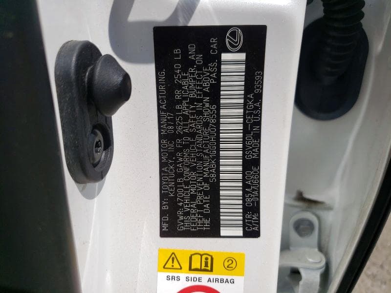 2017 LEXUS ES 350 13