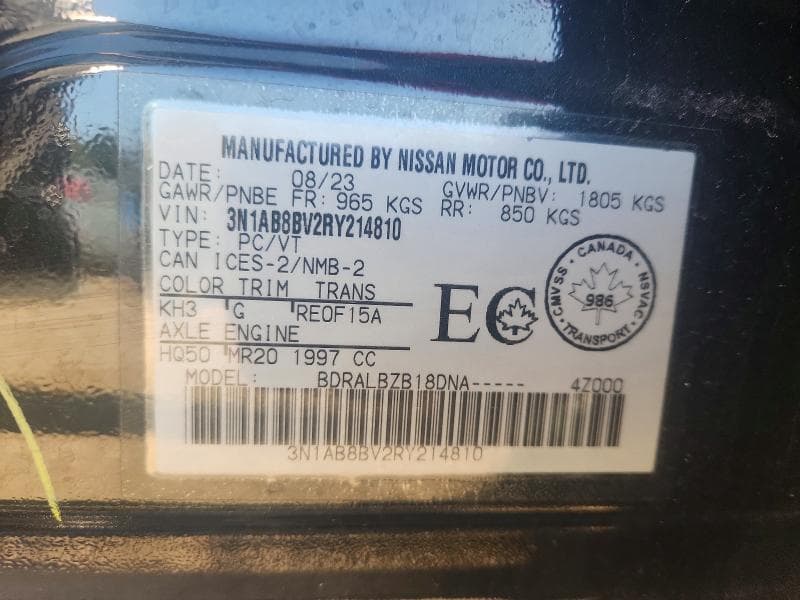 2024 NISSAN SENTRA S 12