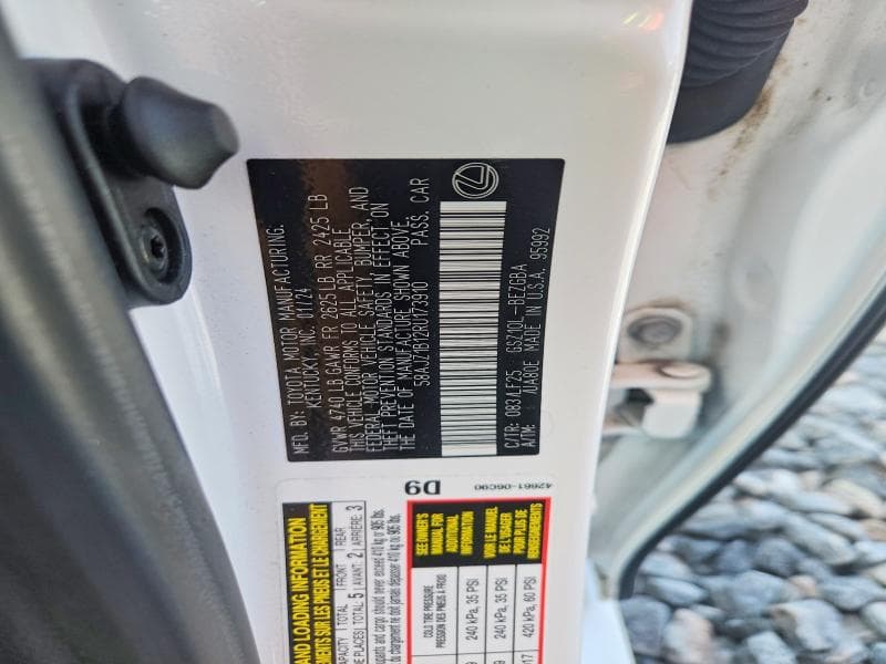 2024 LEXUS ES 350 F SPORT HANDLING 12