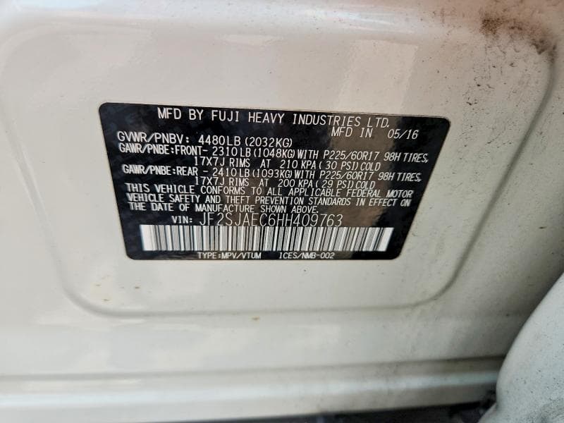 2017 SUBARU FORESTER 2.5I PREMIUM 14
