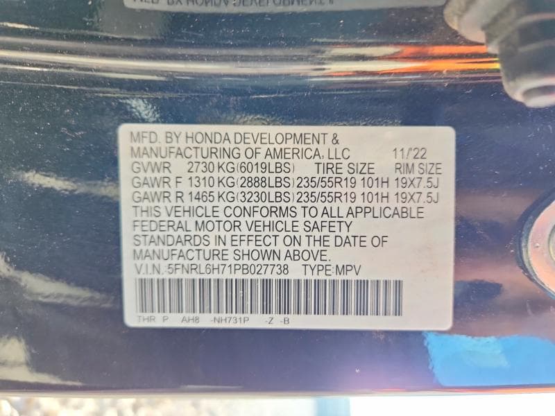 2023 HONDA ODYSSEY SPORT-L 13