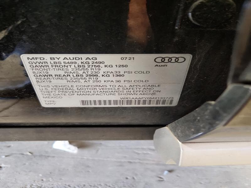 2021 AUDI Q5 PREMIUM 13