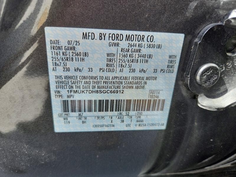 2025 FORD EXPLORER ACTIVE 13