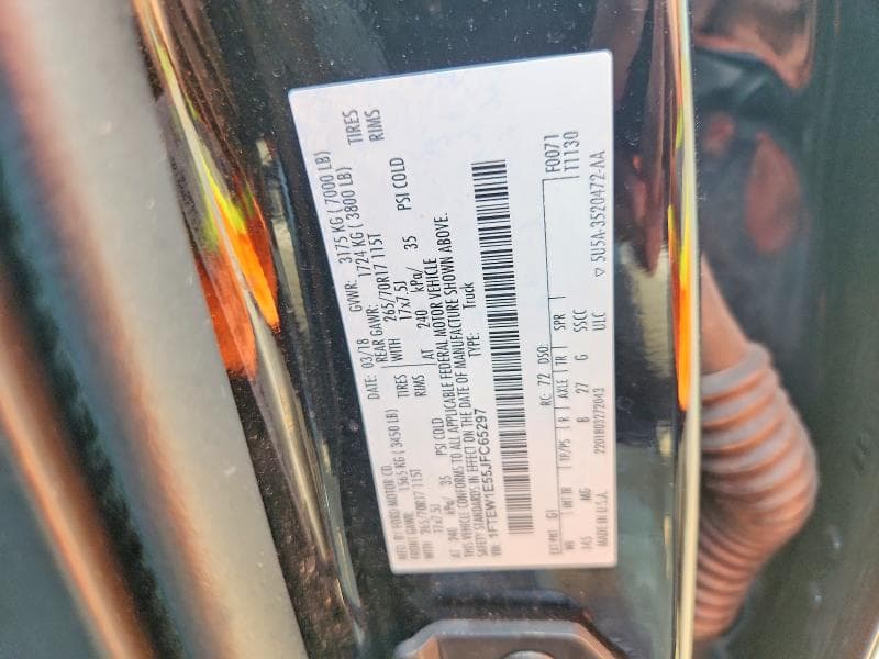 2018 FORD F150 SUPERCREW 12
